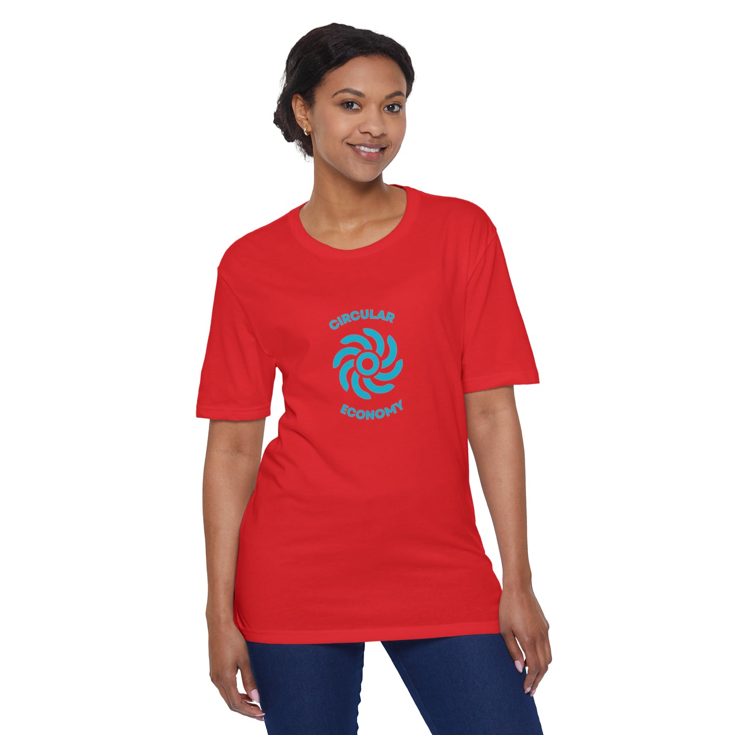 CIRCULAR ECONOMY Unisex District® Re-Tee®, Blue Print