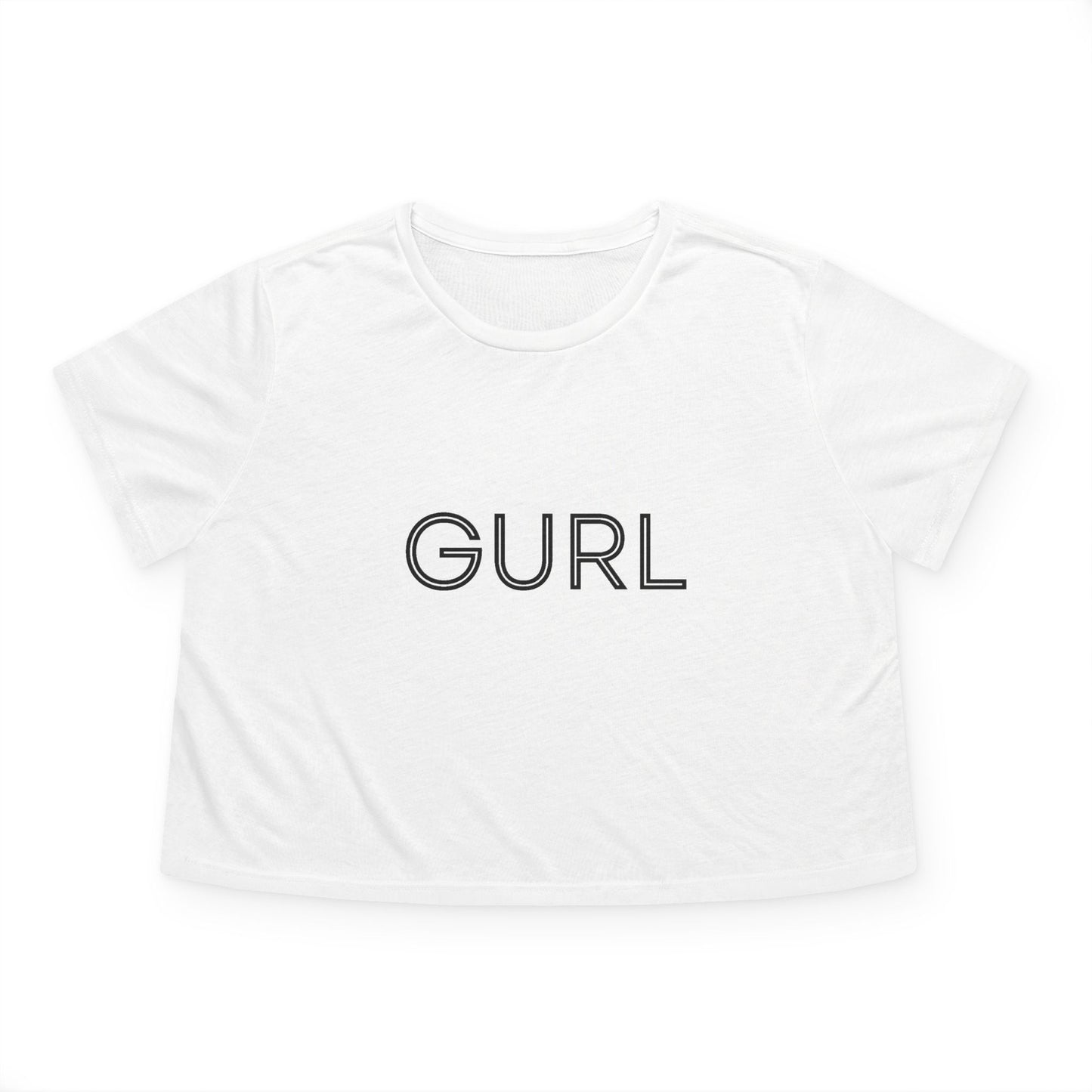 Women's Flowy Cropped Tee, GURL