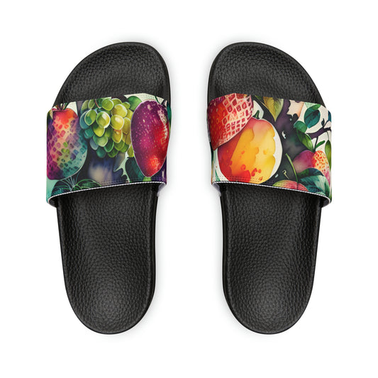 Fruit Watercolor Men's Slide Sandals