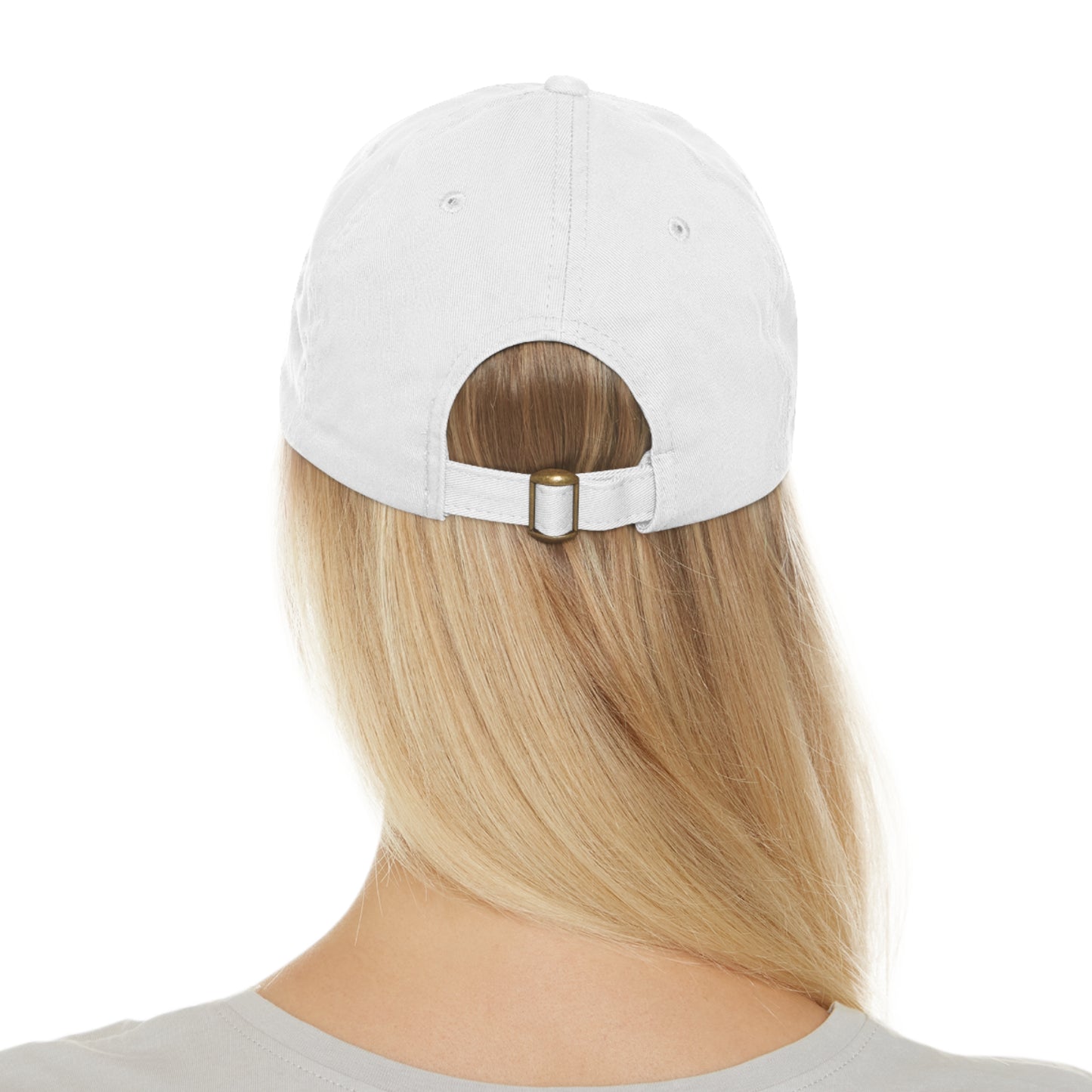 BIKE, Dad Hat with Leather Patch (Rectangle)