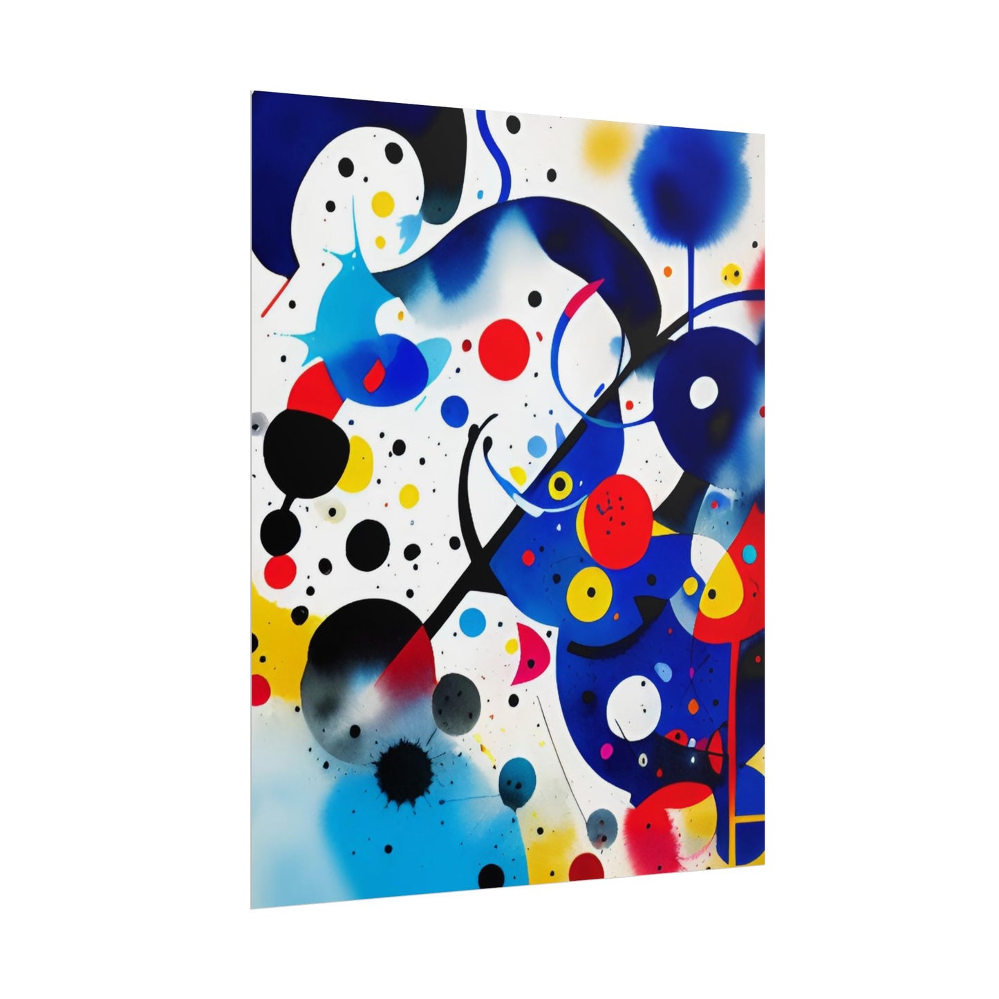 Rolled Poster, Inspired by Miro