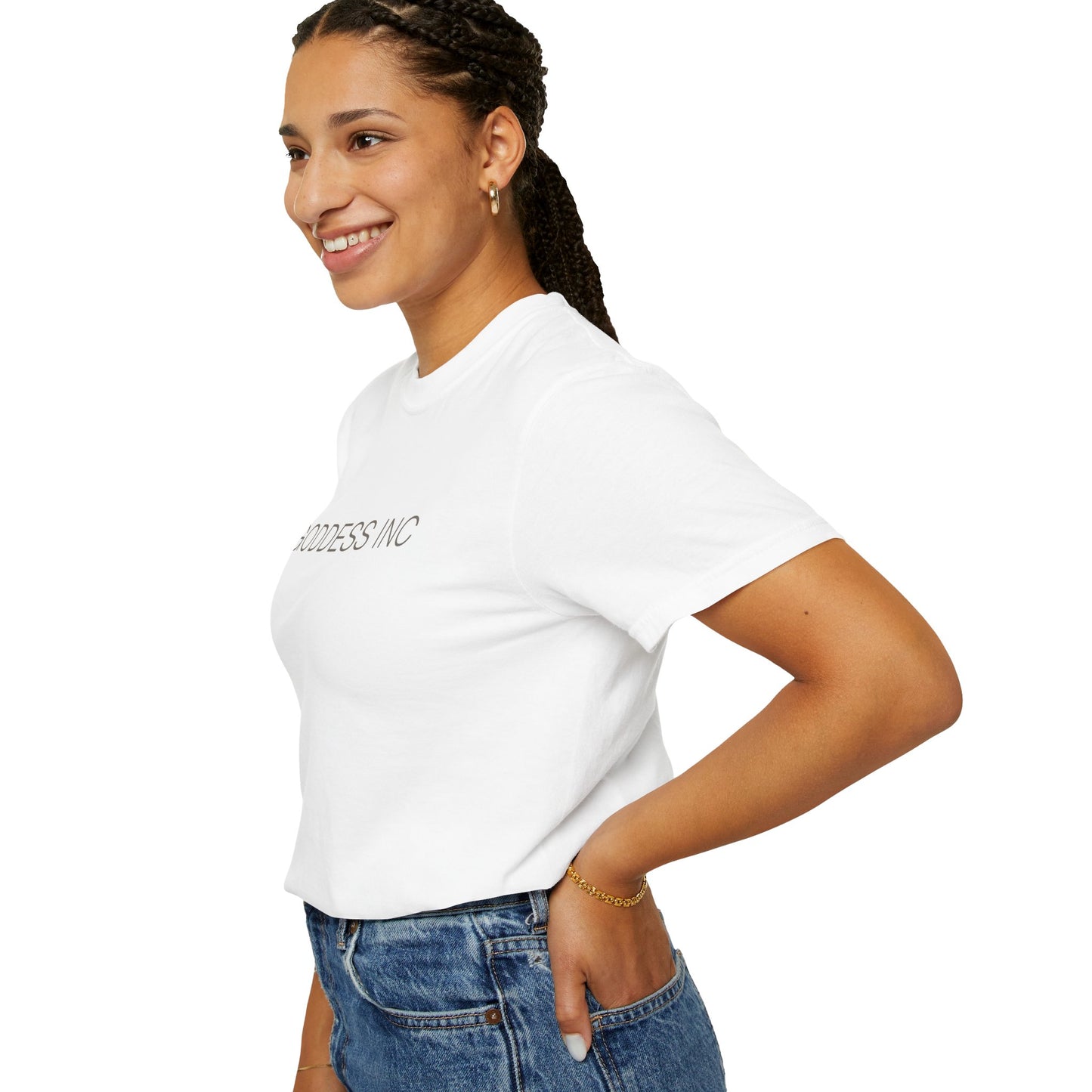 GODDESS INC Garment-Dyed T-shirt