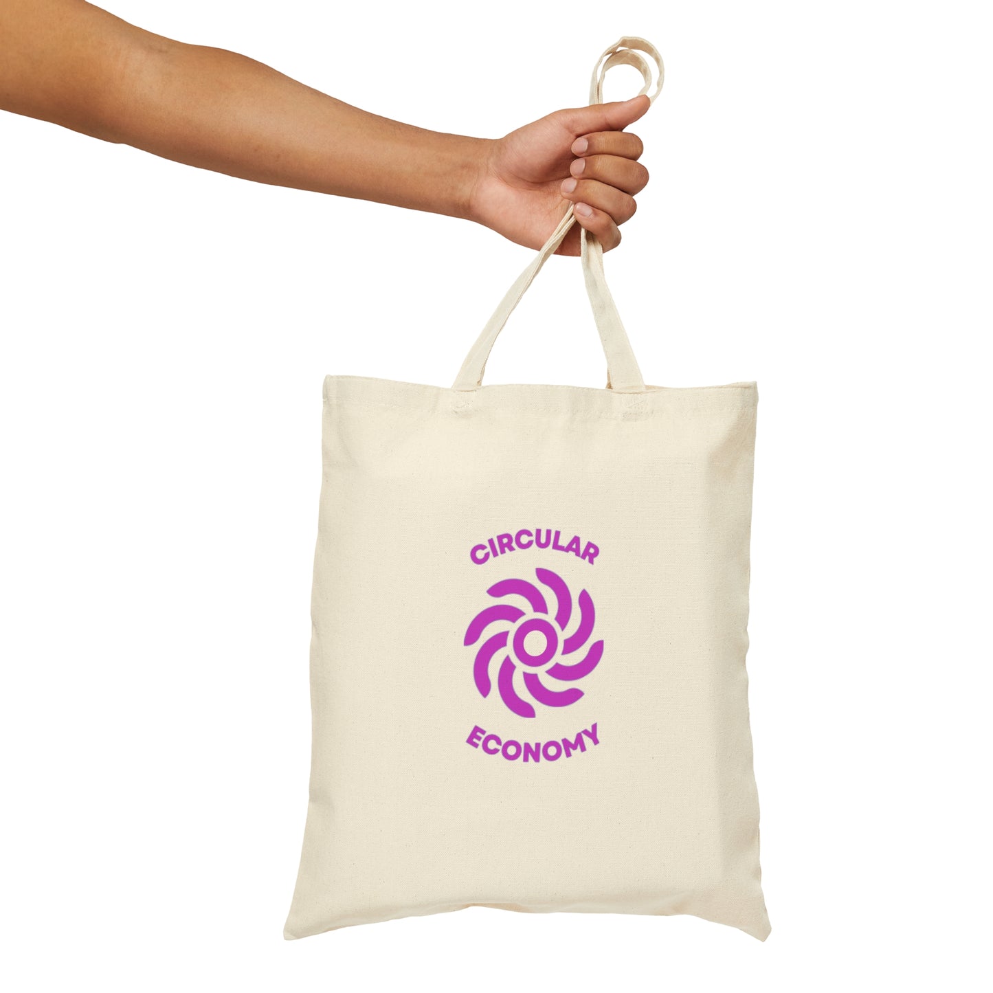 Circular Economy, Cotton Canvas Tote Bag