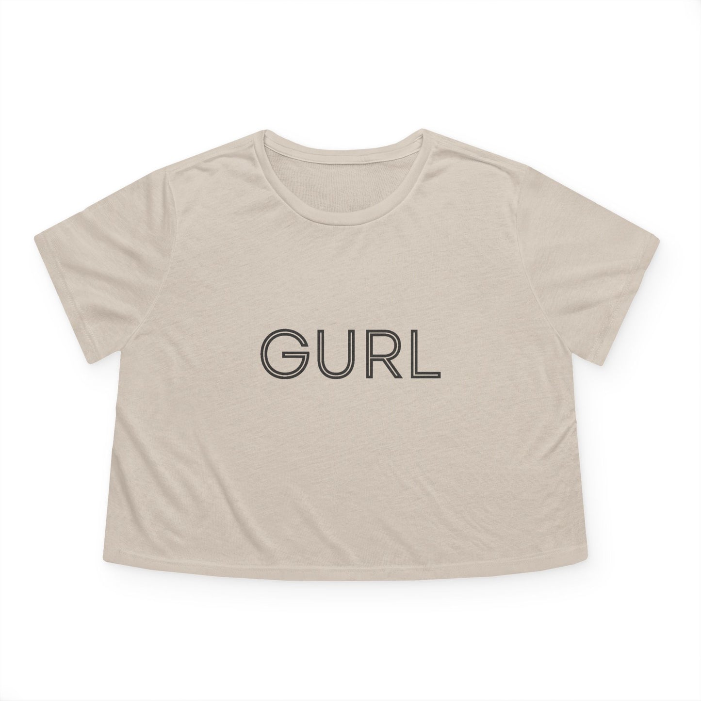 Women's Flowy Cropped Tee, GURL