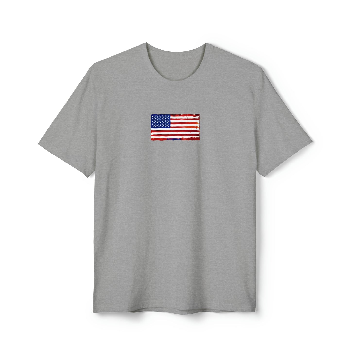 American Flag Watercolor, Unisex District® Re-Tee®