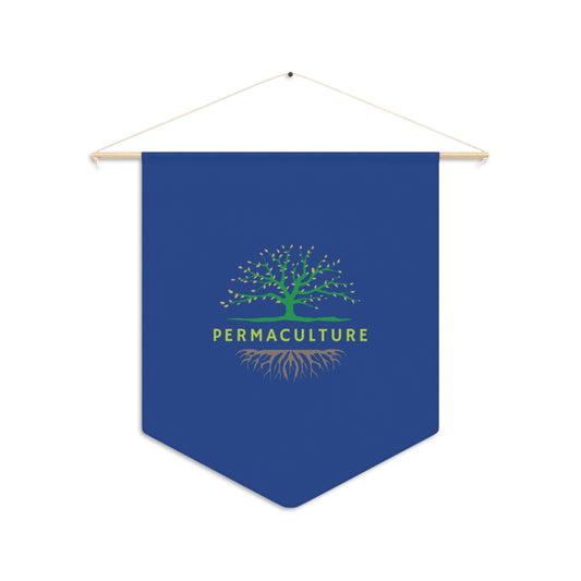 Permaculture Pennant, Blue