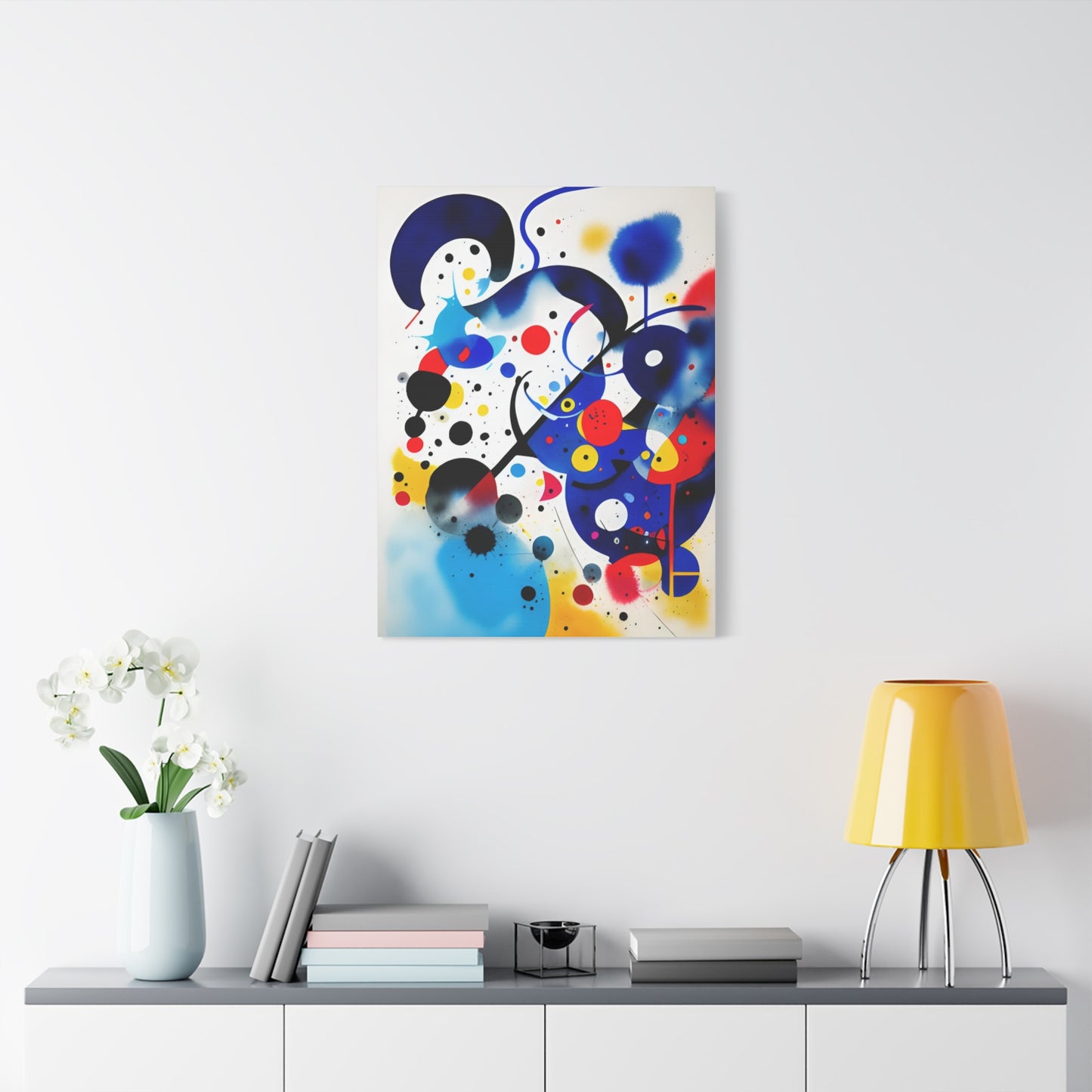 Miro-inspired Matte Canvas, Stretched, 1.25"
