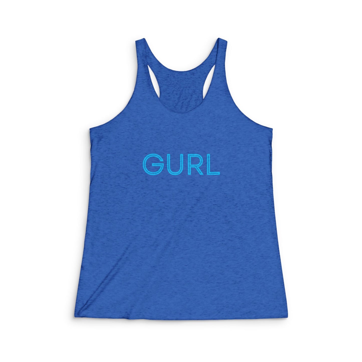 GURL, Women's Tri-Blend Racerback Tank
