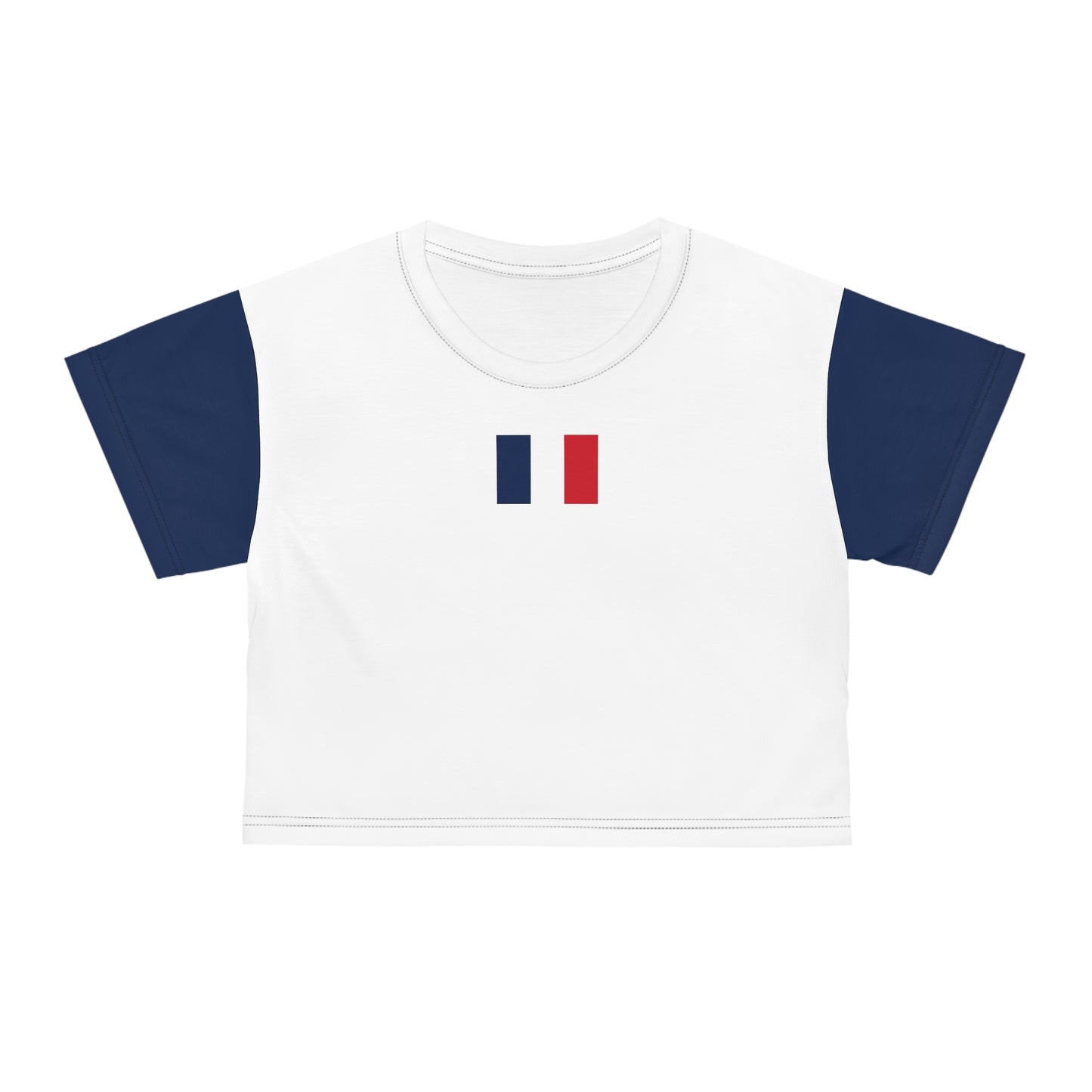 Tricolour Crop Tee, French Flag