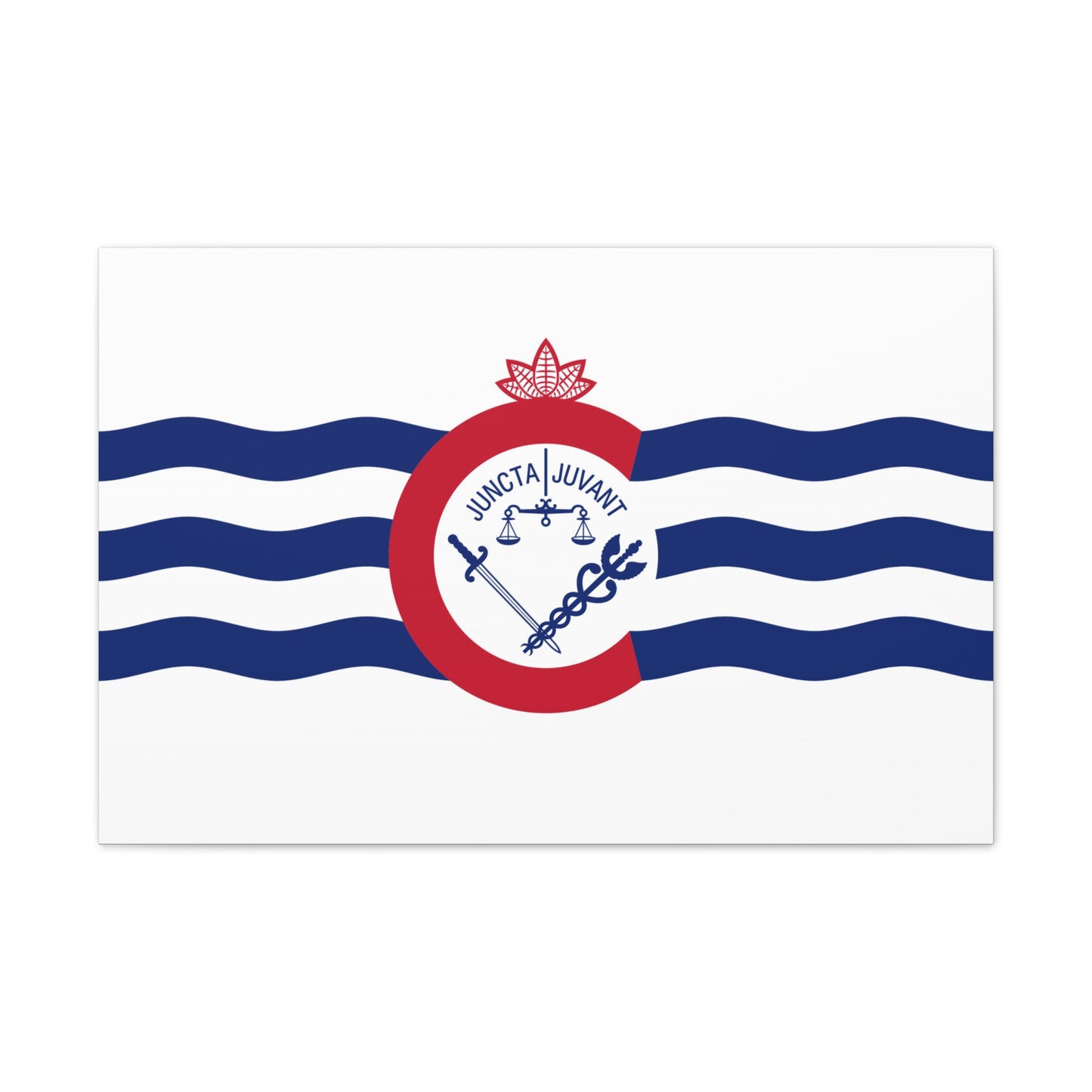 Cincinnati Flag, Canvas Stretched, 0.75"