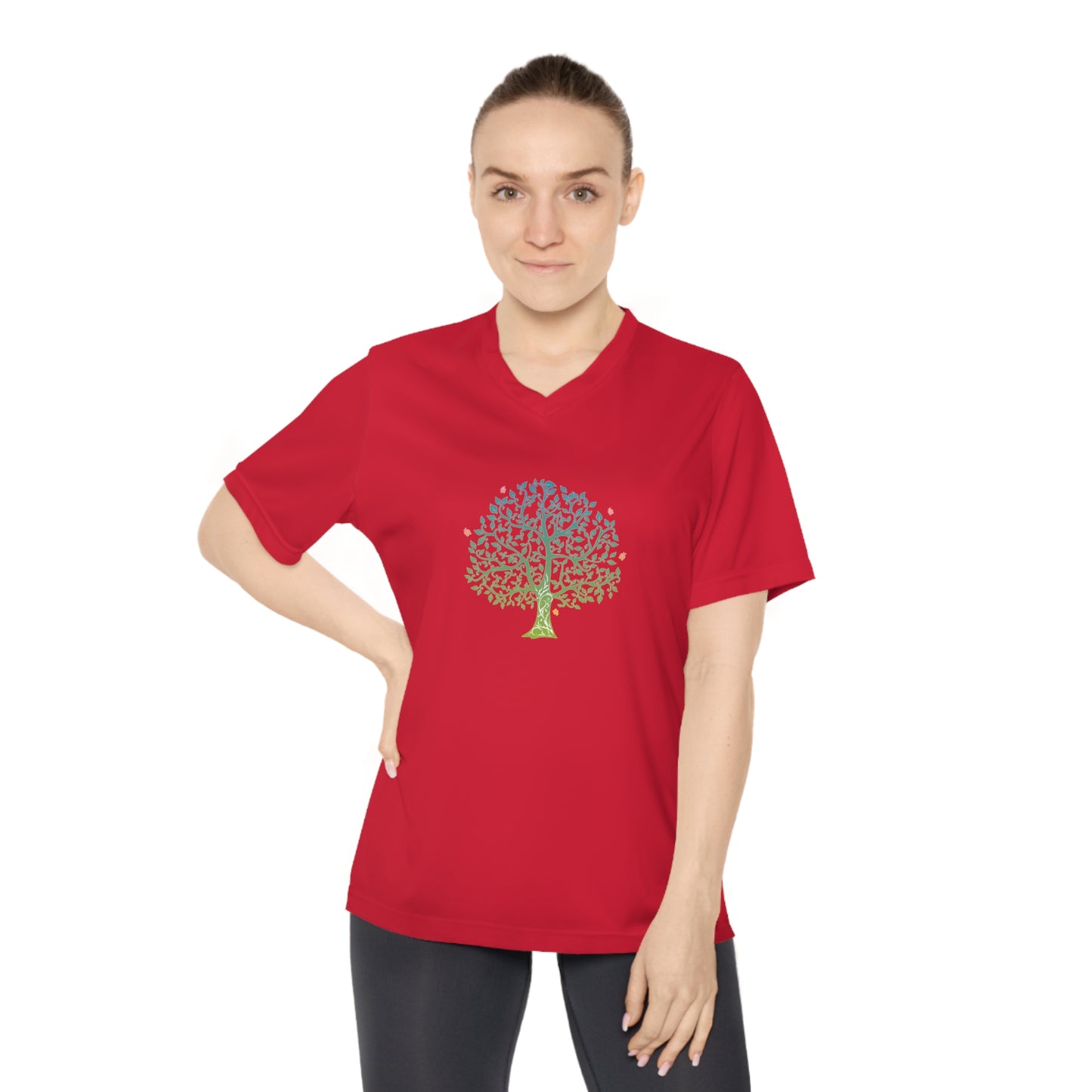 Tree of Life, Women's Performance V-Neck T-Shirt