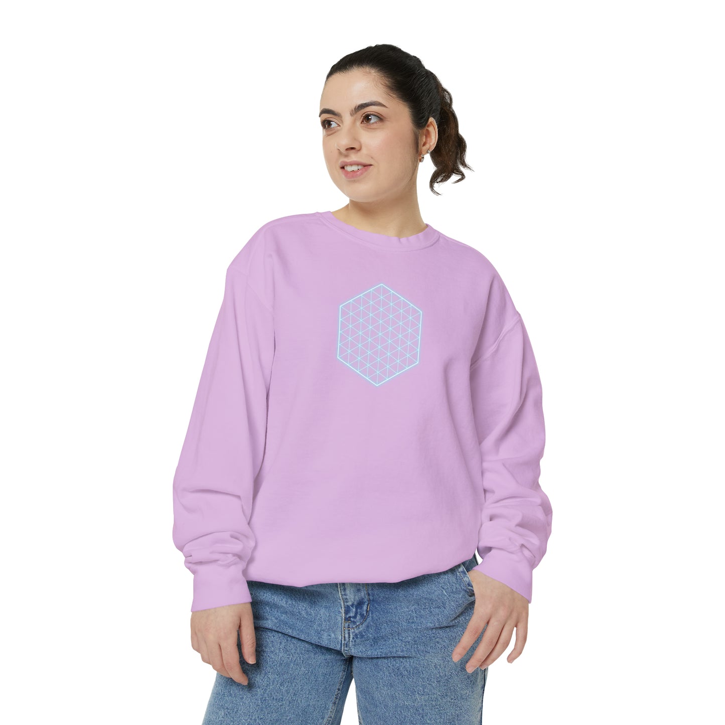 SACRED GEOMETRY Unisex Garment-Dyed Sweatshirt