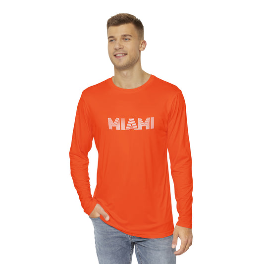 MIAMI Men's Long Sleeve Shirt, Orange