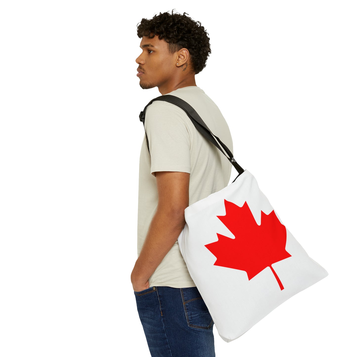 Canadian Maple Leaf, Adjustable Tote Bag