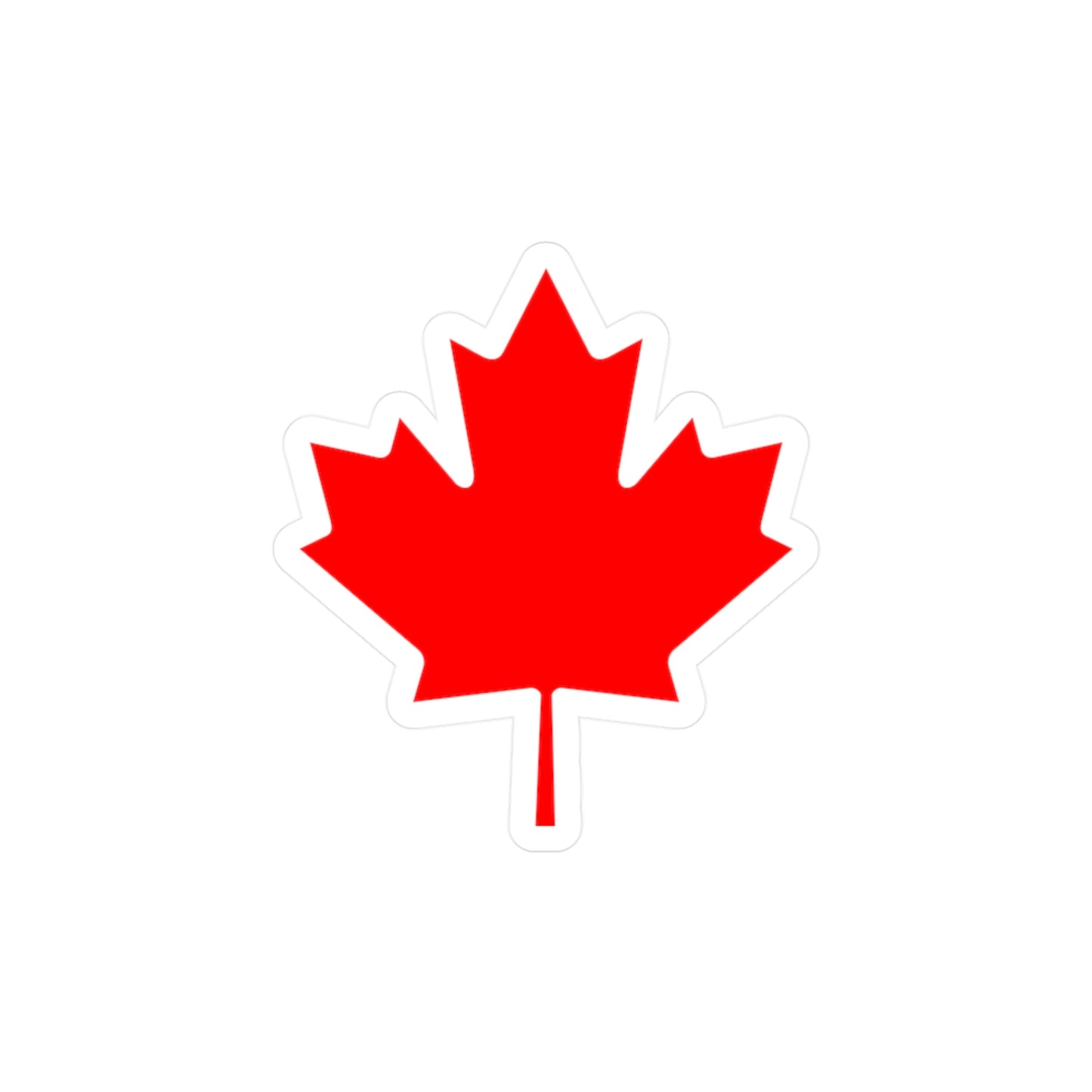 Canadian Maple Leaf, Kiss-Cut Vinyl Decals