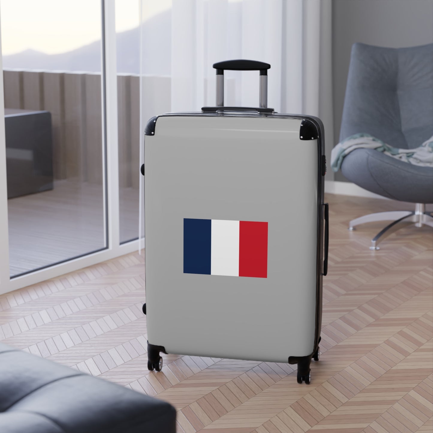 French Flag Suitcase