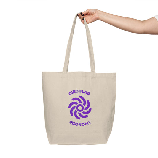 Circular Economy Canvas Shopping Tote