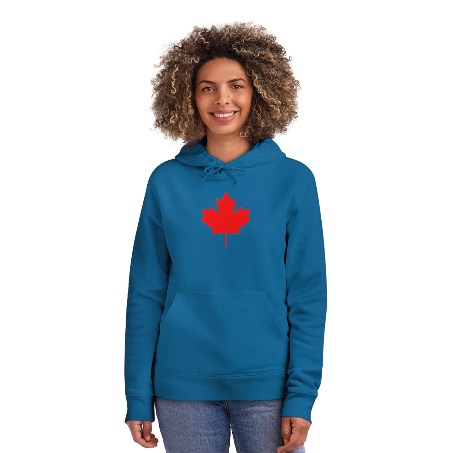 Canadian Maple Leaf, Unisex Drummer Hoodie