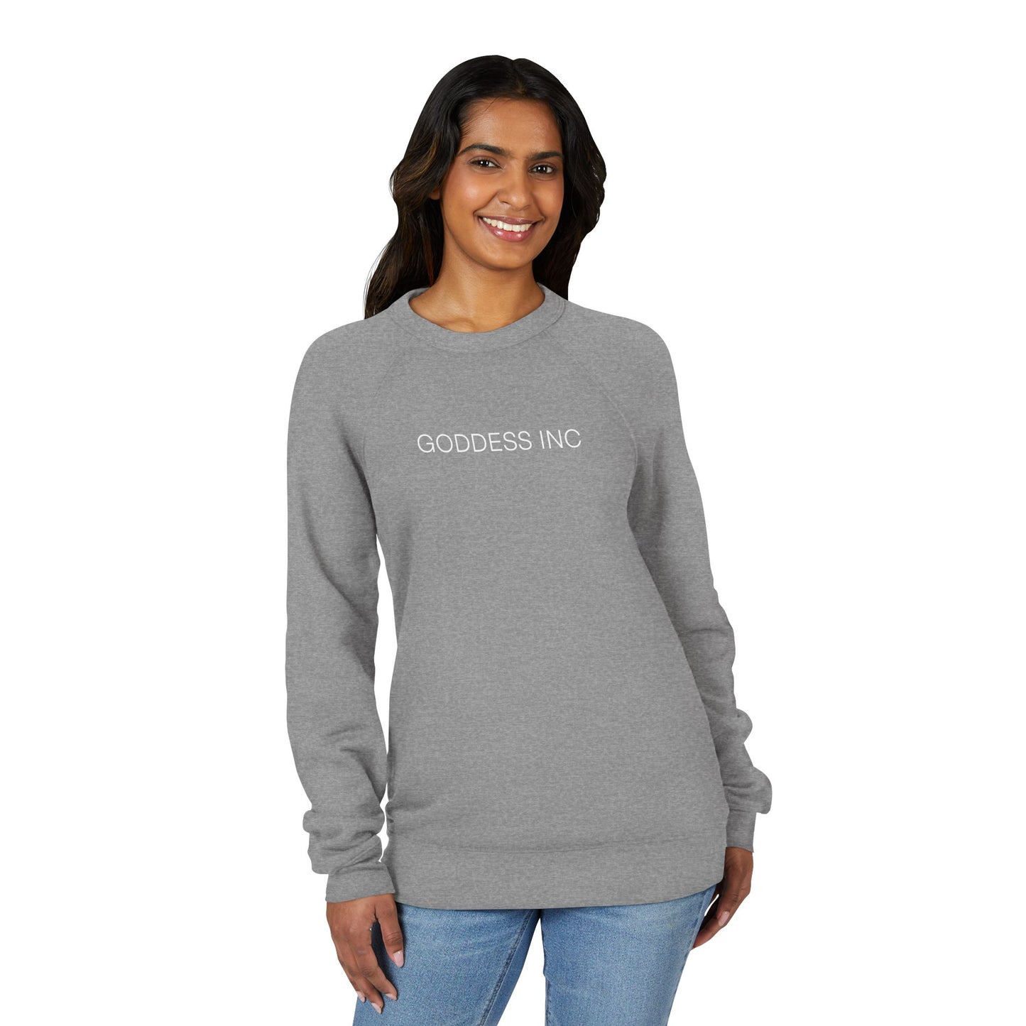GODDESS INC Sponge Fleece Raglan Sweatshirt