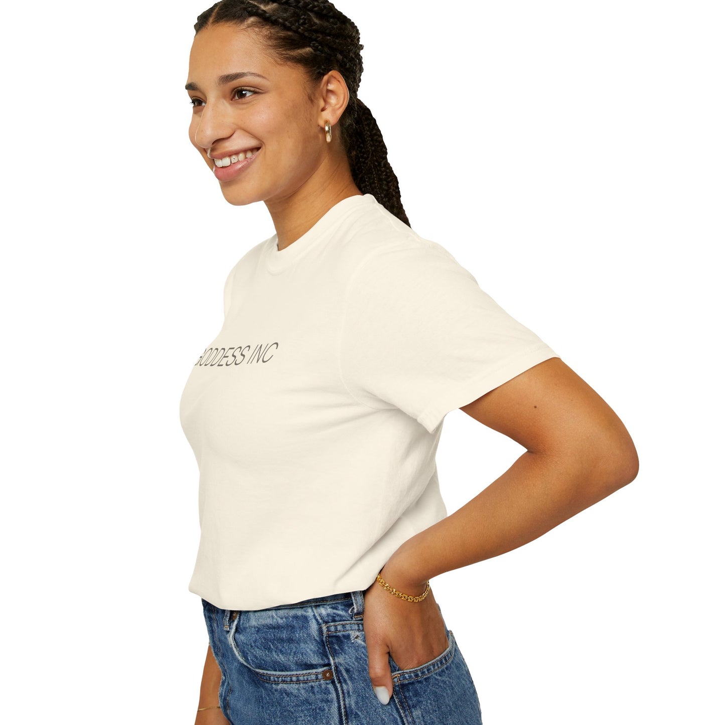 GODDESS INC Garment-Dyed T-shirt