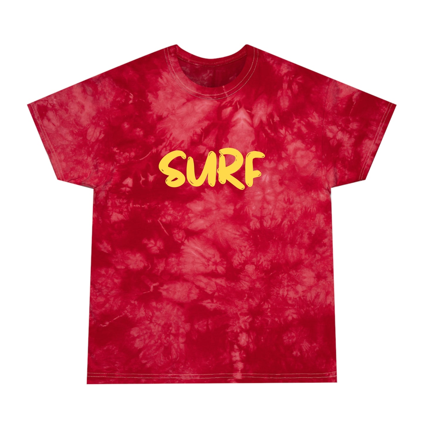 SURF Tie-Dye Tee, Crystal, Gold Script