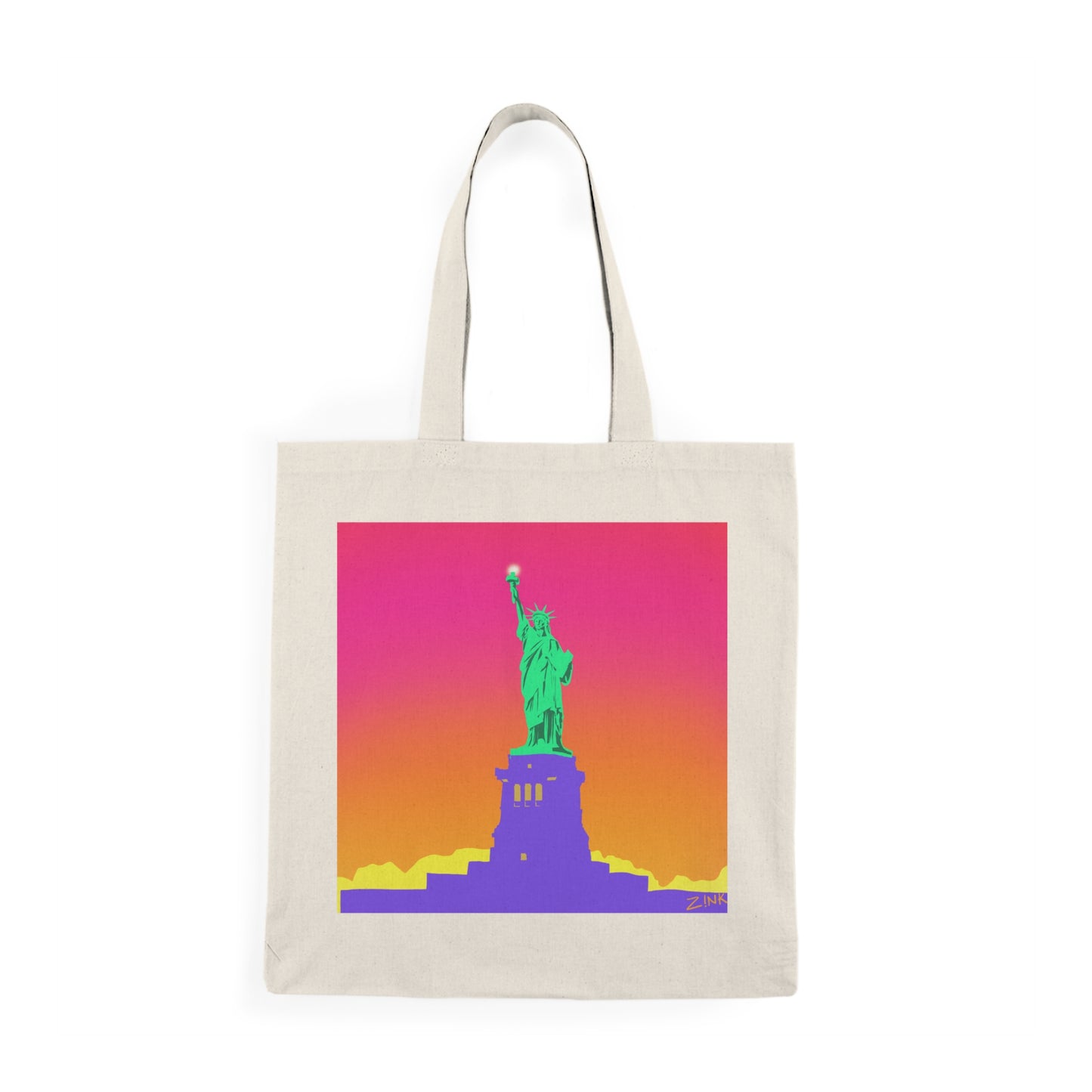 Statue of Liberty Pop Art, Natural Tote Bag
