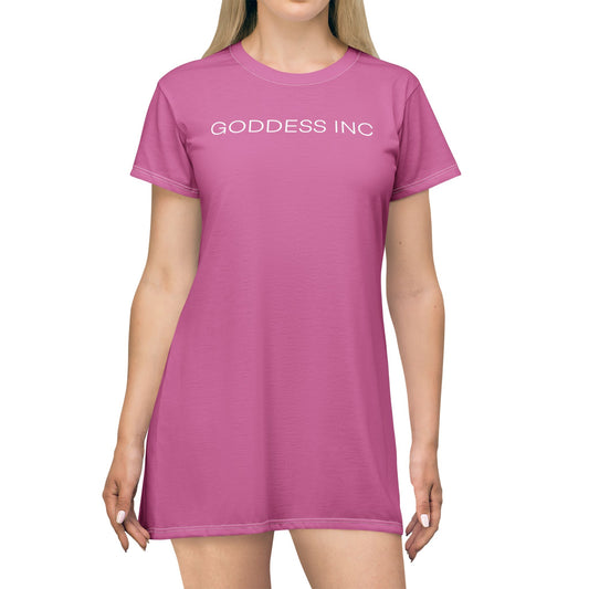 GODDESS INC T-Shirt Dress, Light Pink