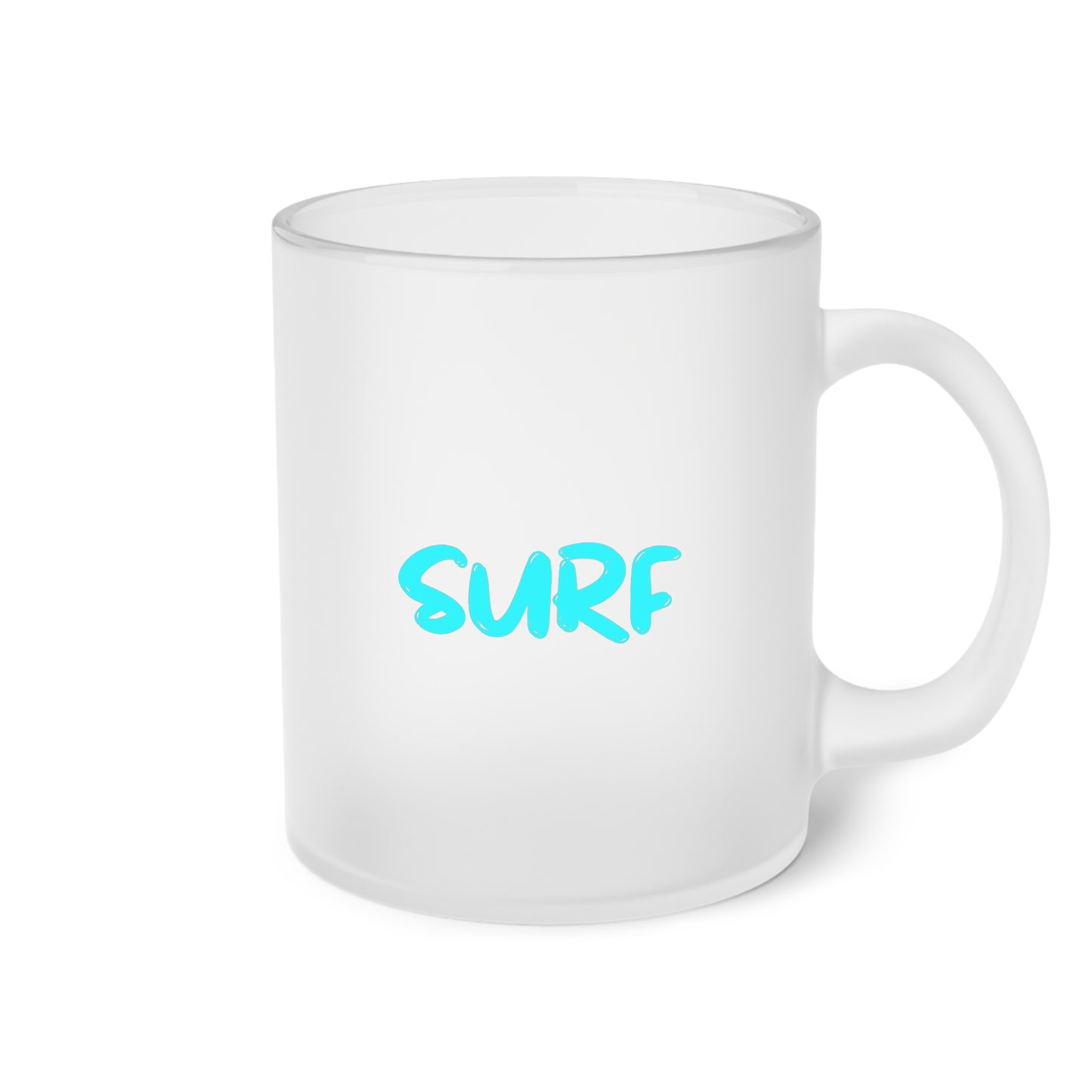 SURF Frosted Glass Mug, Blue