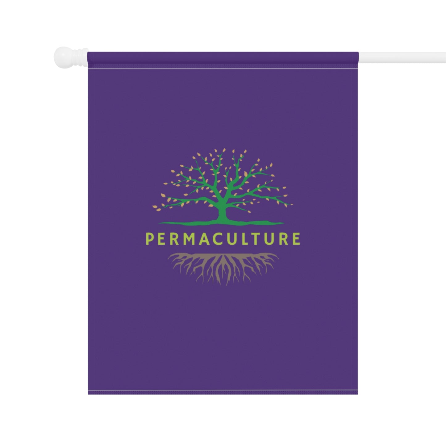 Permaculture, Garden & House Banner, Purple