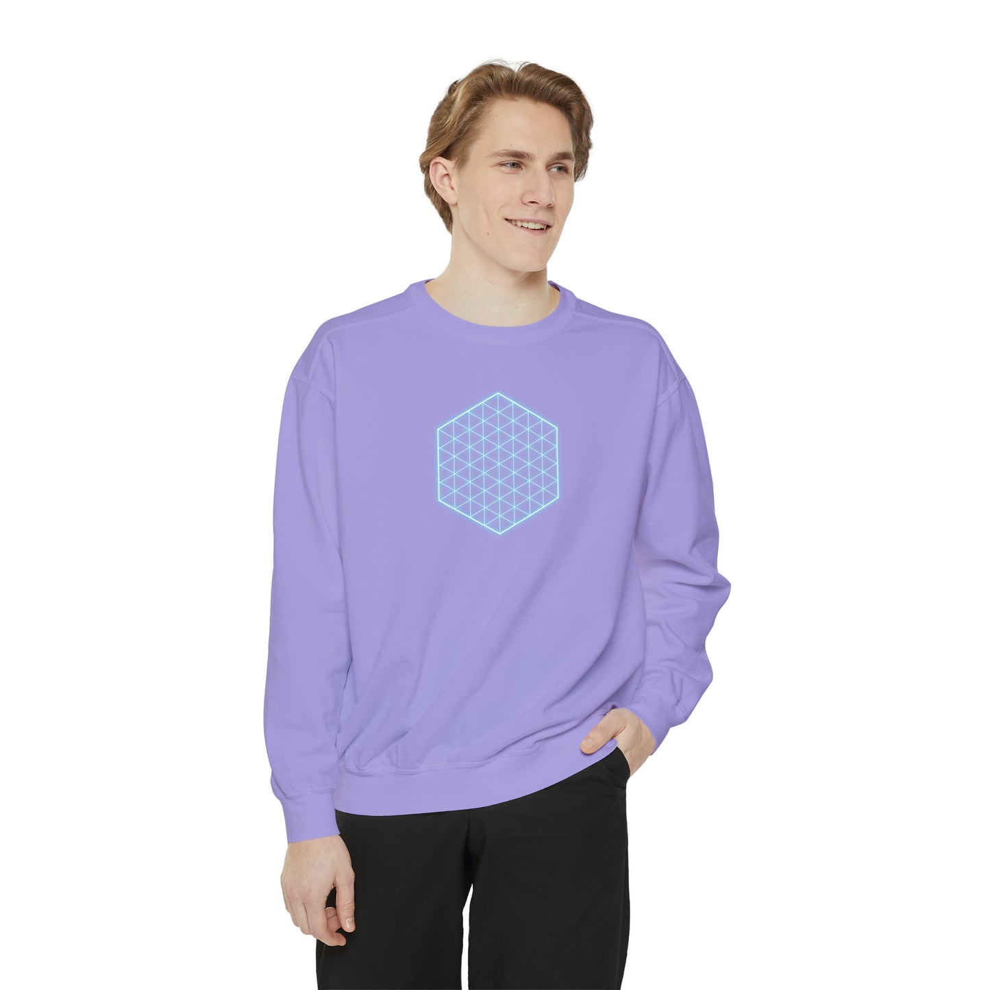 SACRED GEOMETRY Unisex Garment-Dyed Sweatshirt