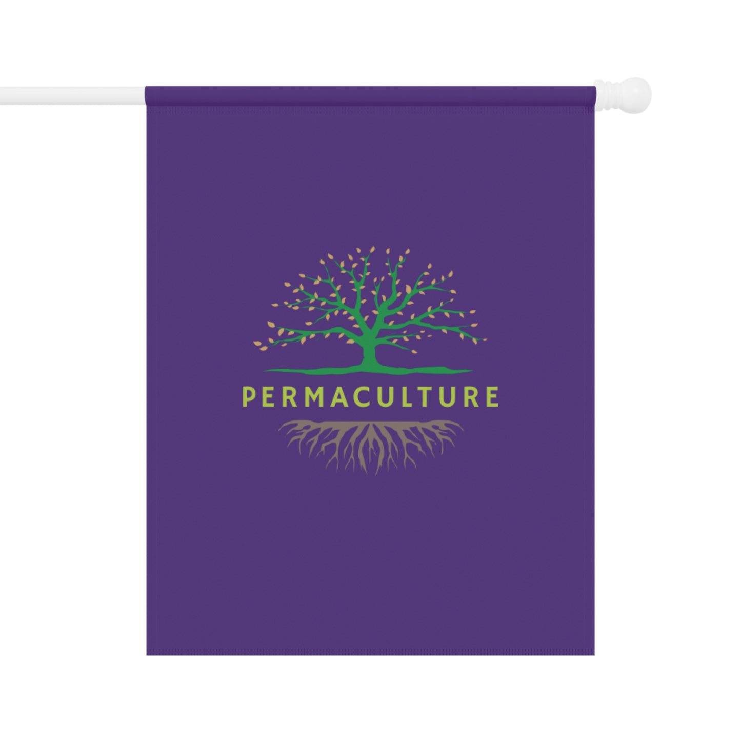 Permaculture, Garden & House Banner, Purple