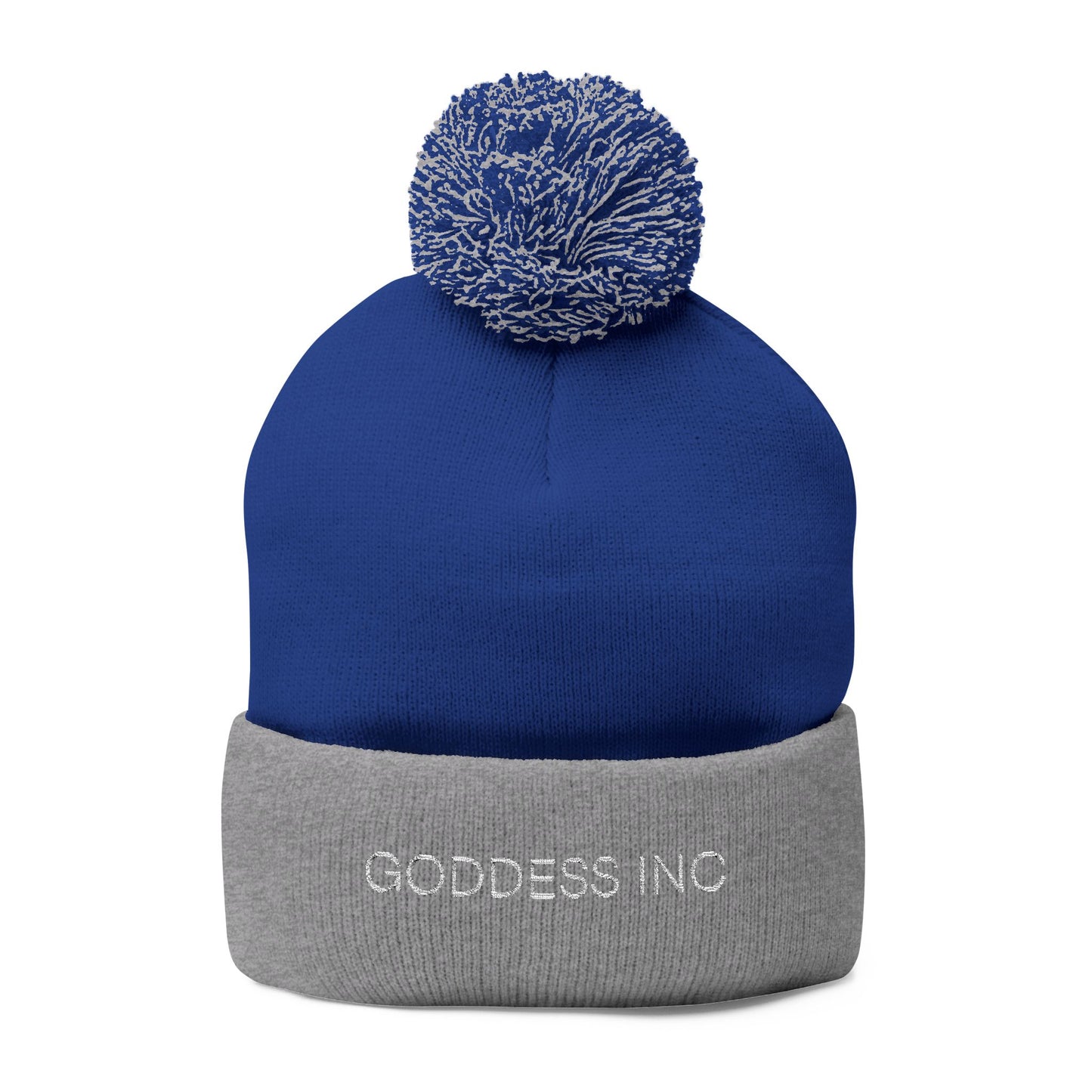 Goddess Inc, Pom-Pom Knit Cap (Embroidery)