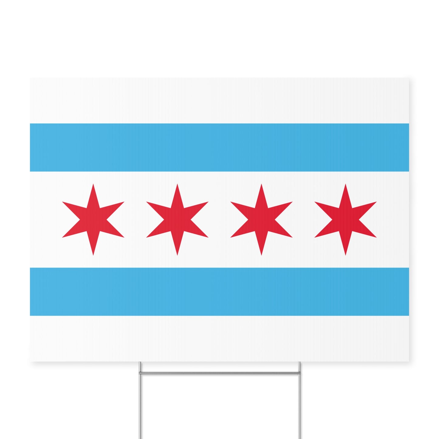 Chicago Flag Yard Sign