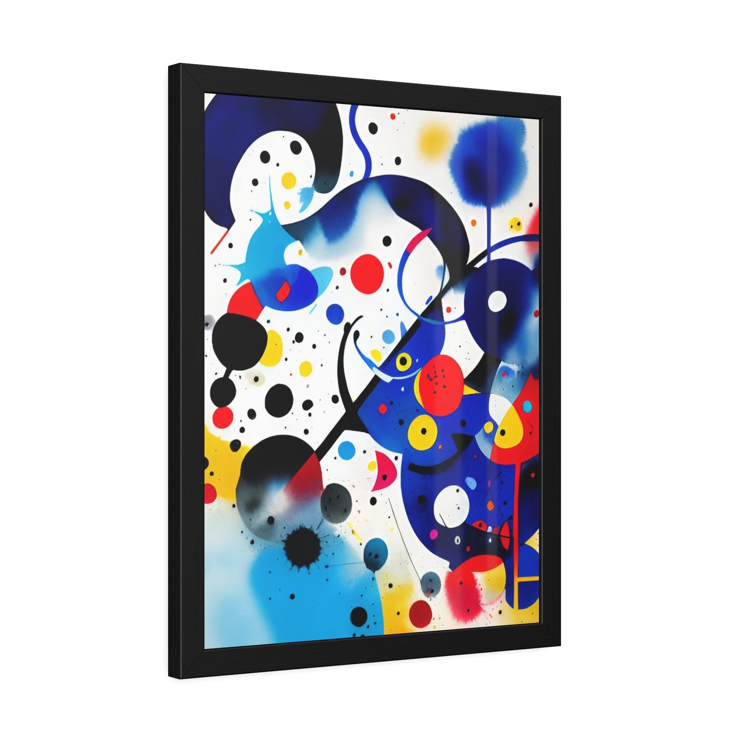 Framed Paper Poster, Inspired by Miro