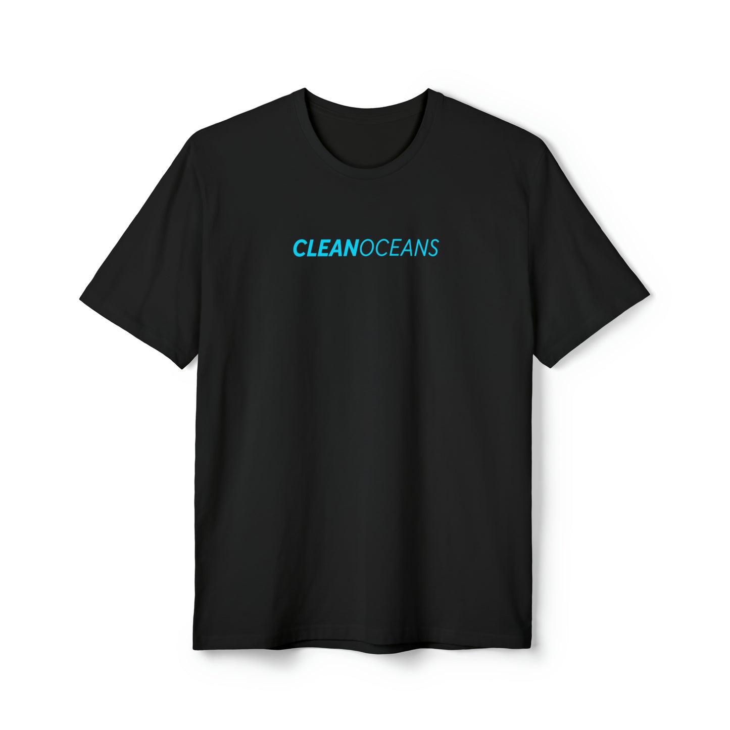 CleanOceans Unisex District® Re-Tee®, Turquoise Script
