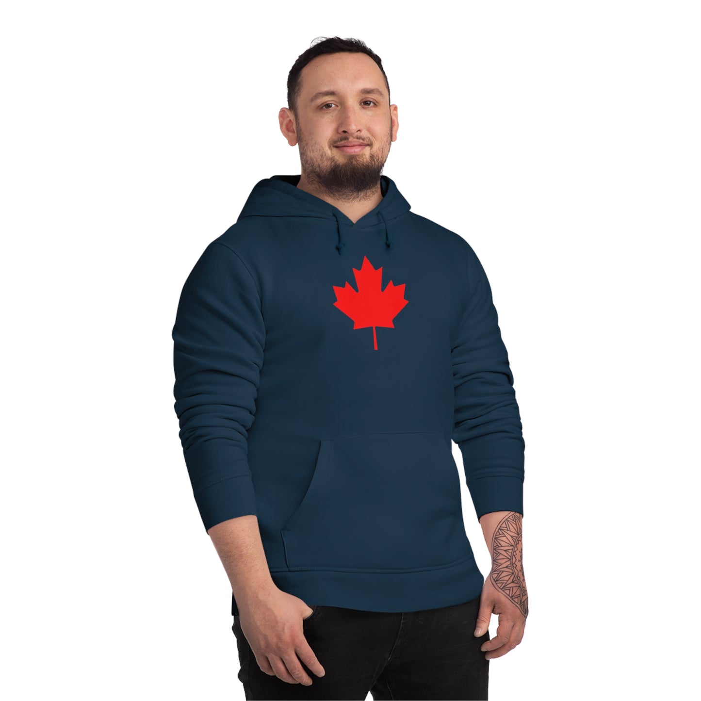 Canadian Maple Leaf, Unisex Drummer Hoodie