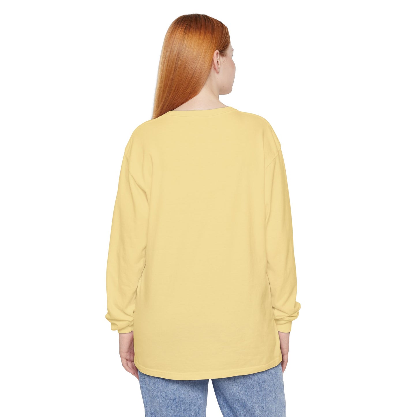 GODDESS INC Garment-dyed Long Sleeve T-Shirt