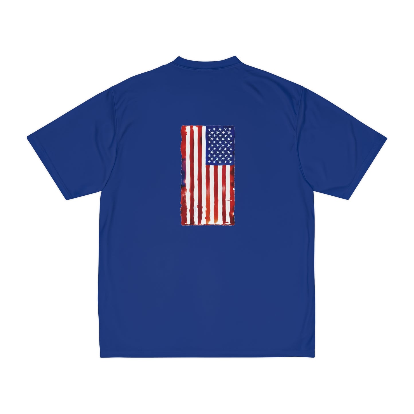 American Flag Watercolor, Men's Performance T-Shirt