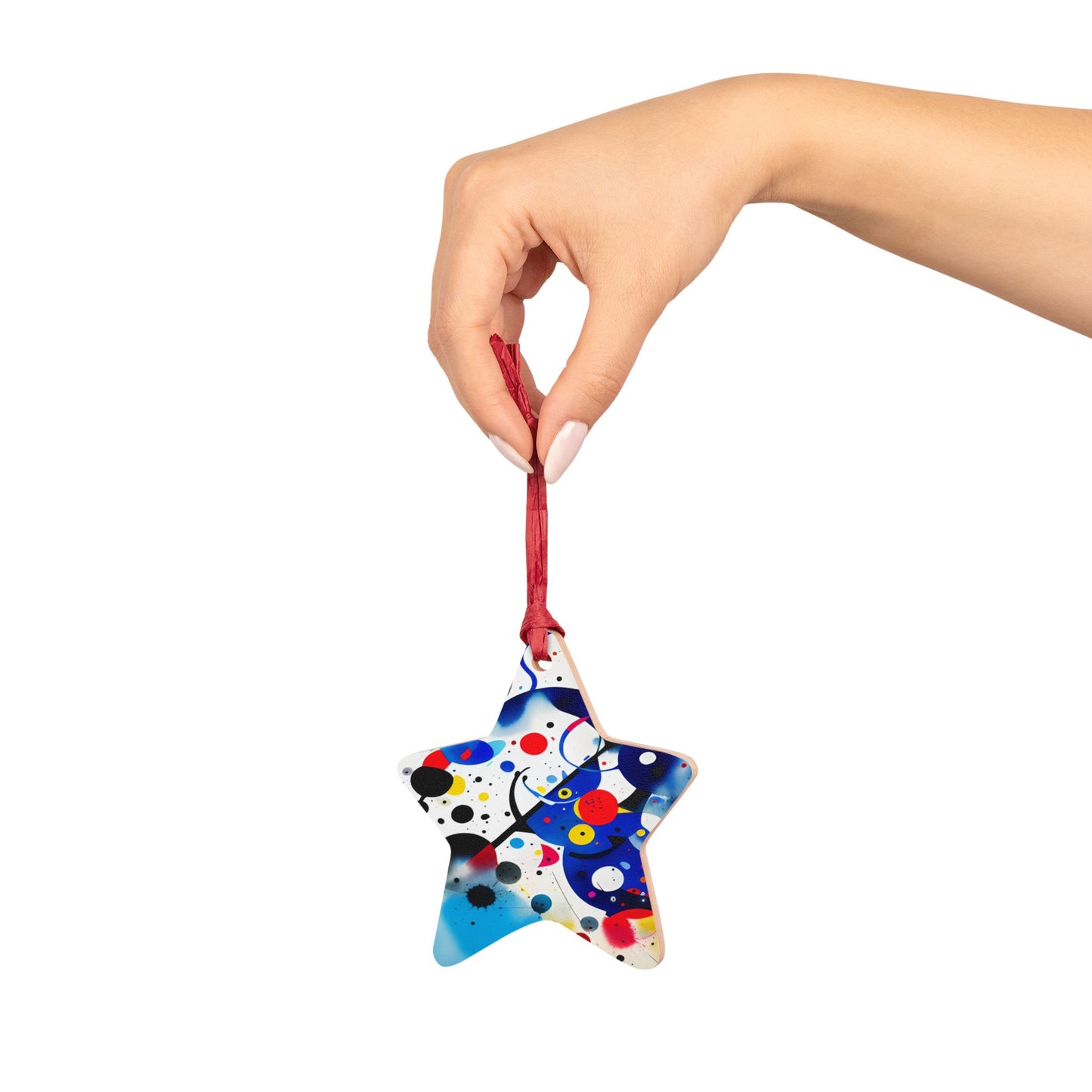 Wooden Ornaments, Inspired by Miro