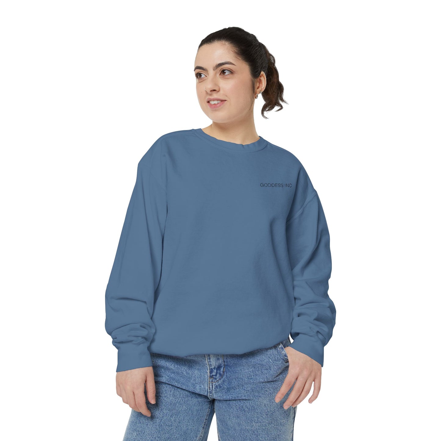 GODDESS INC Garment-Dyed Sweatshirt