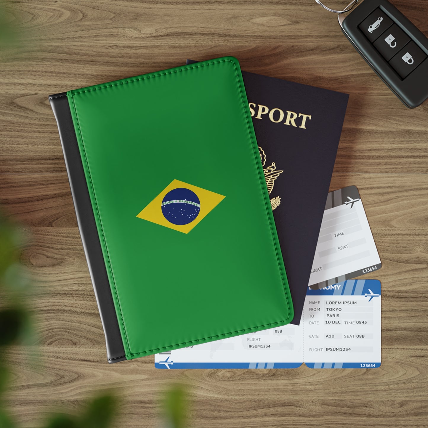 Passport Cover, Brazilian Flag
