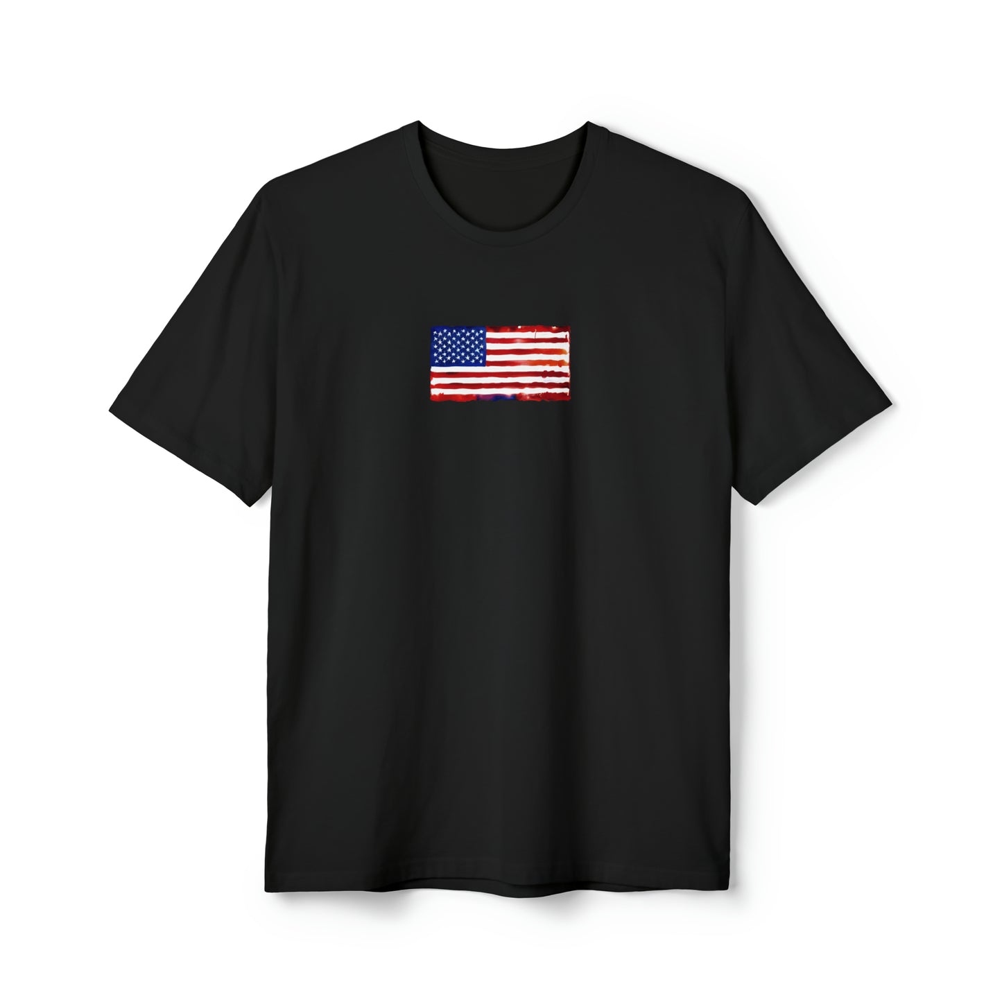 American Flag Watercolor, Unisex District® Re-Tee®