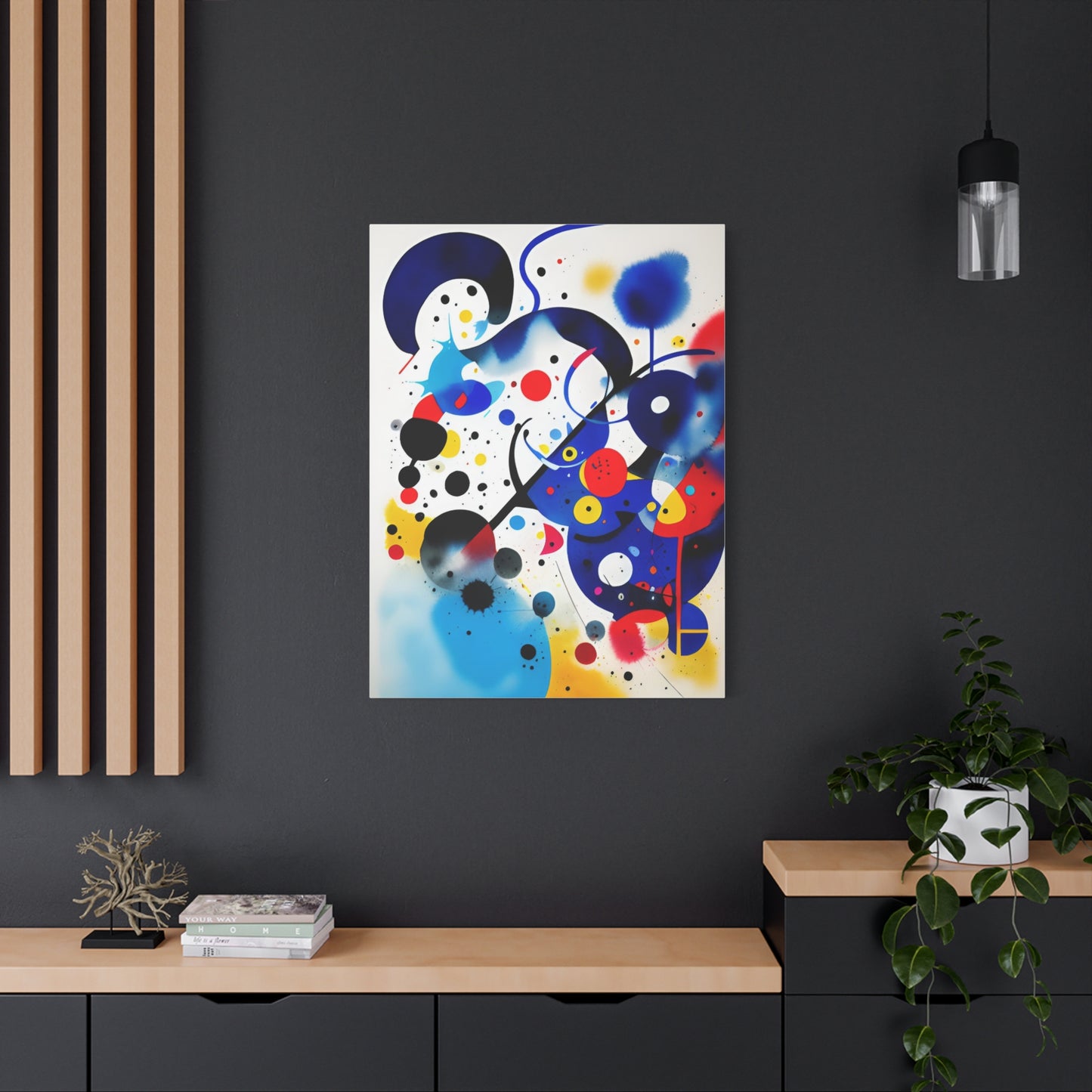 Miro-inspired Matte Canvas, Stretched, 1.25"