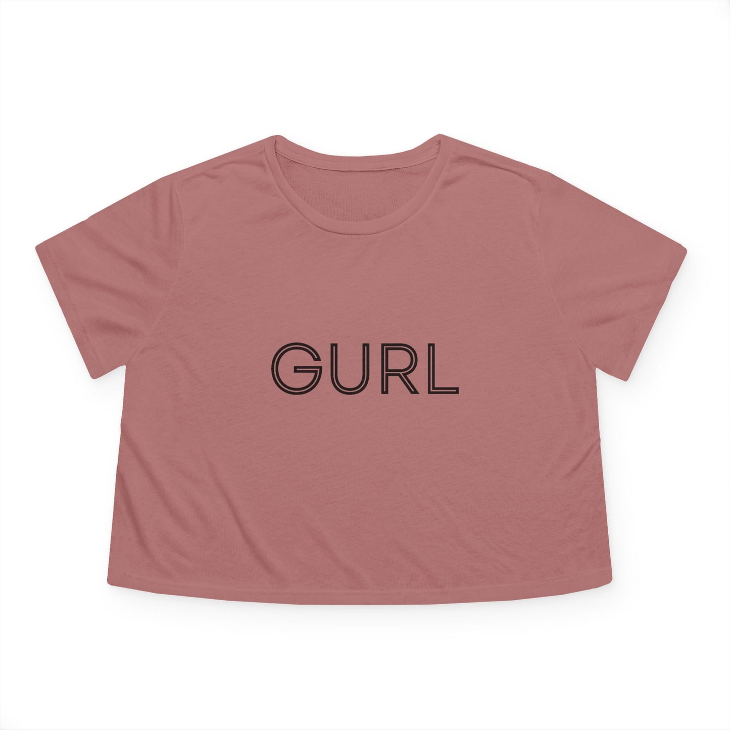 Women's Flowy Cropped Tee, GURL