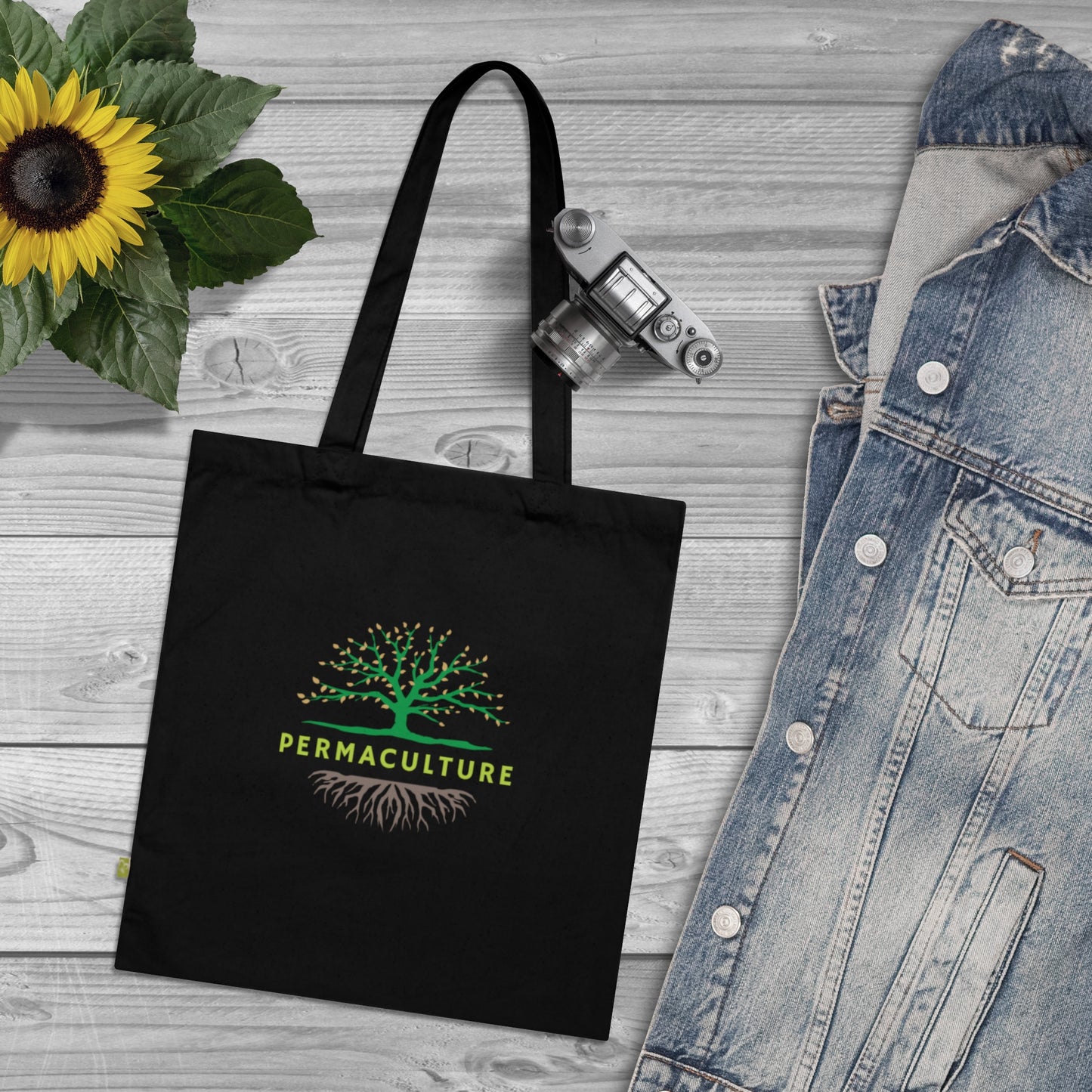 Organic Cotton Tote Bag, Permaculture