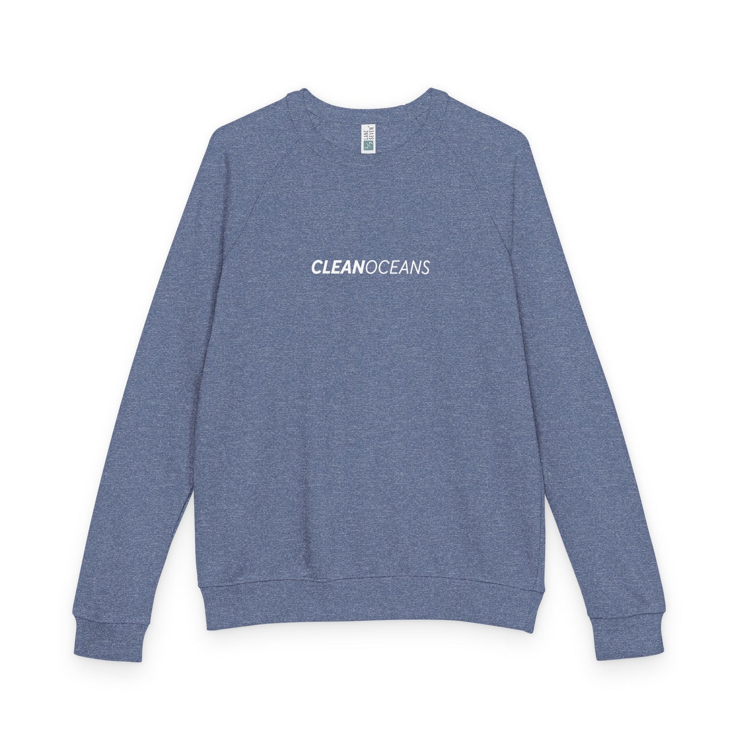 CleanOceans, Unisex French Terry Raglan Crewneck
