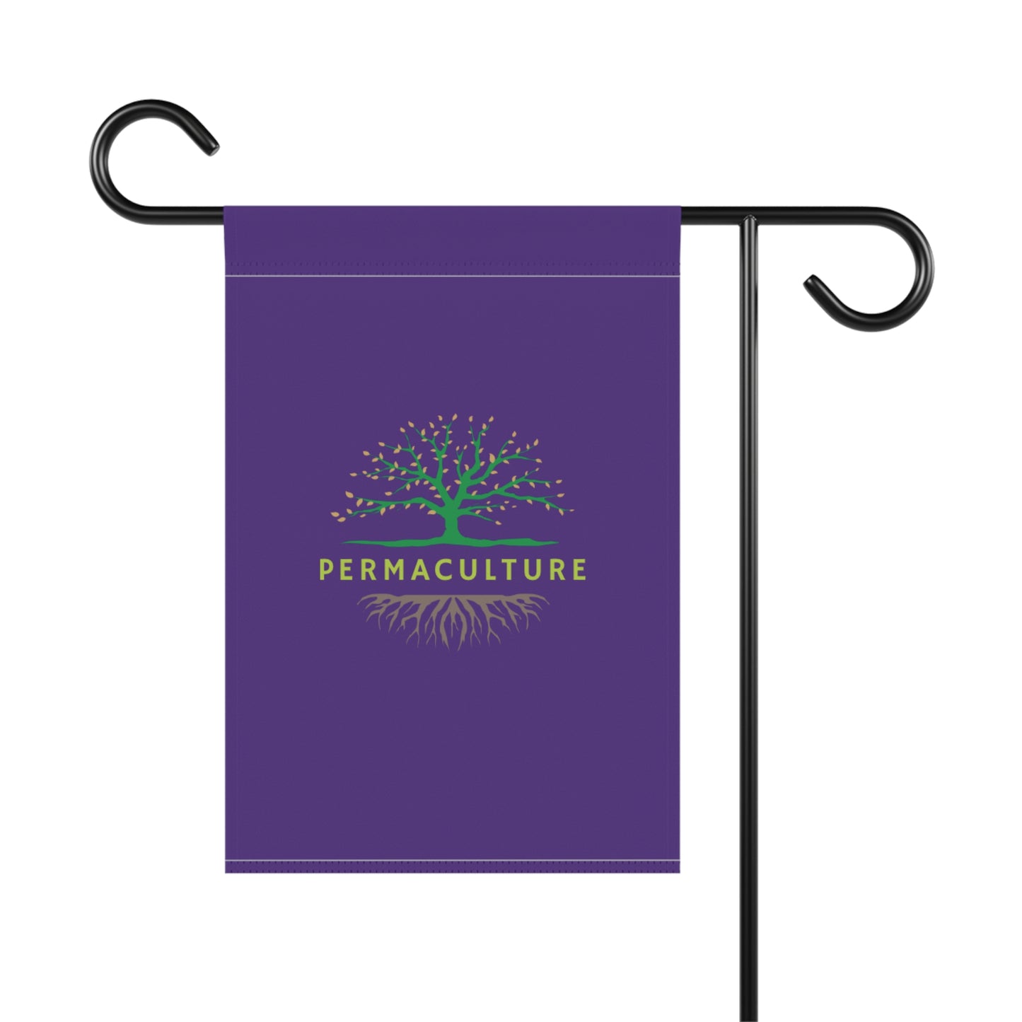 Permaculture, Garden & House Banner, Purple