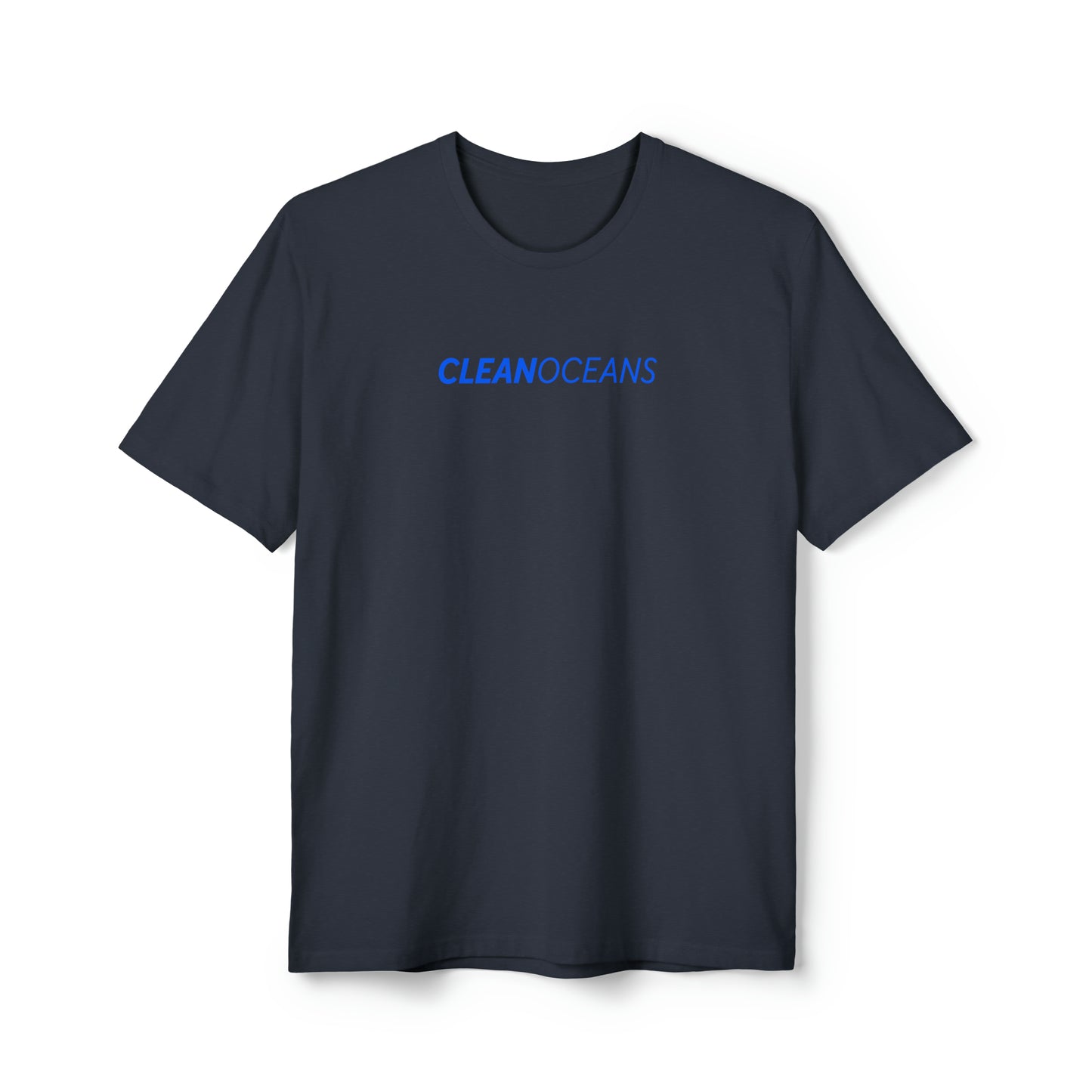 CleanOceans Unisex District® Re-Tee®, Blue Script