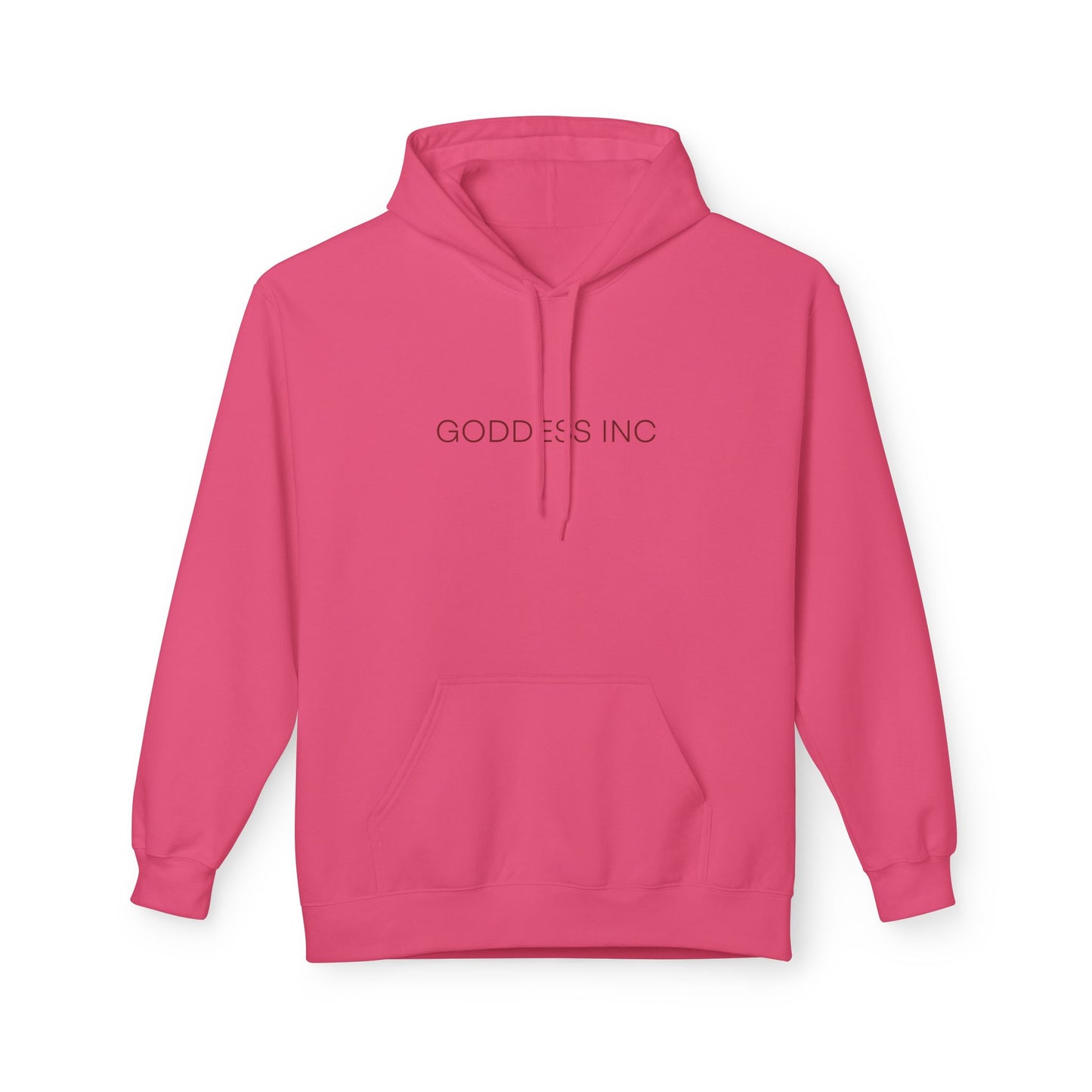 GODDESS INC, Midweight Softstyle Fleece Hoodie, Red Lettering
