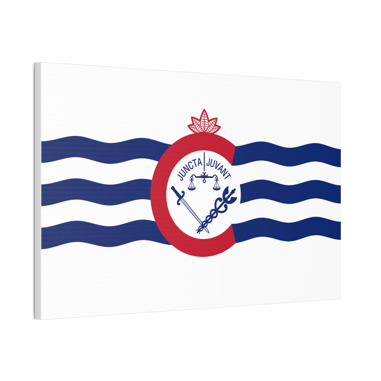 Cincinnati Flag, Canvas Stretched, 0.75"